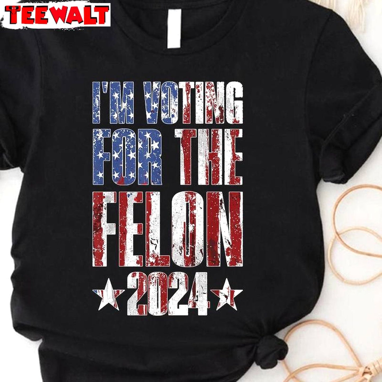 American 2024 Unisex Hoodie, Trendy I'm Voting For The Felon