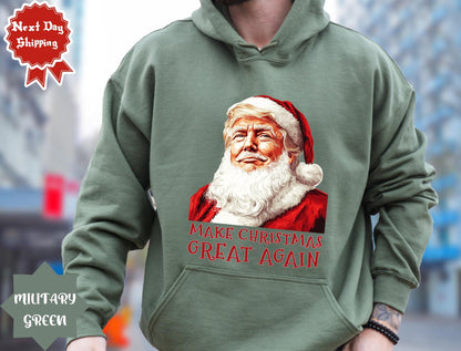 Santa Make America Great Again Trump Christmas Tee