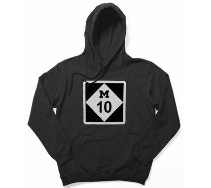 Custom Michigan Highway Road Sign Vintage Pullover Hoodie