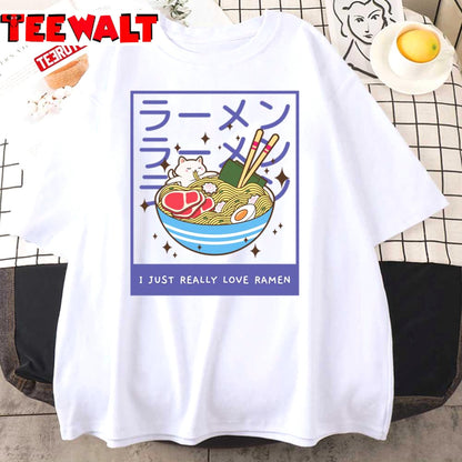 Kawaii Japanese Ramen Anatomy Anime Unisex T-Shirt