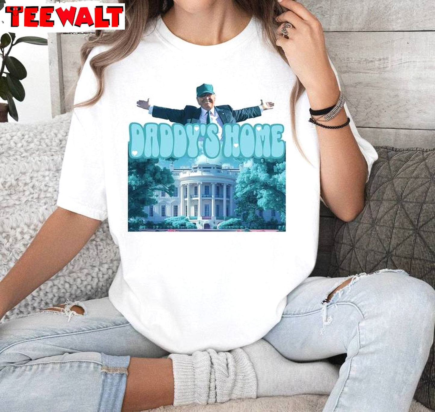 Daddys Home Trendy Shirt, Trump Support 2024 Long Sleeve