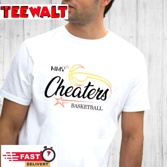 Cheaters Basketball T-Shirt, Double Side Not Just AnyBody T-Shirt In Drew League