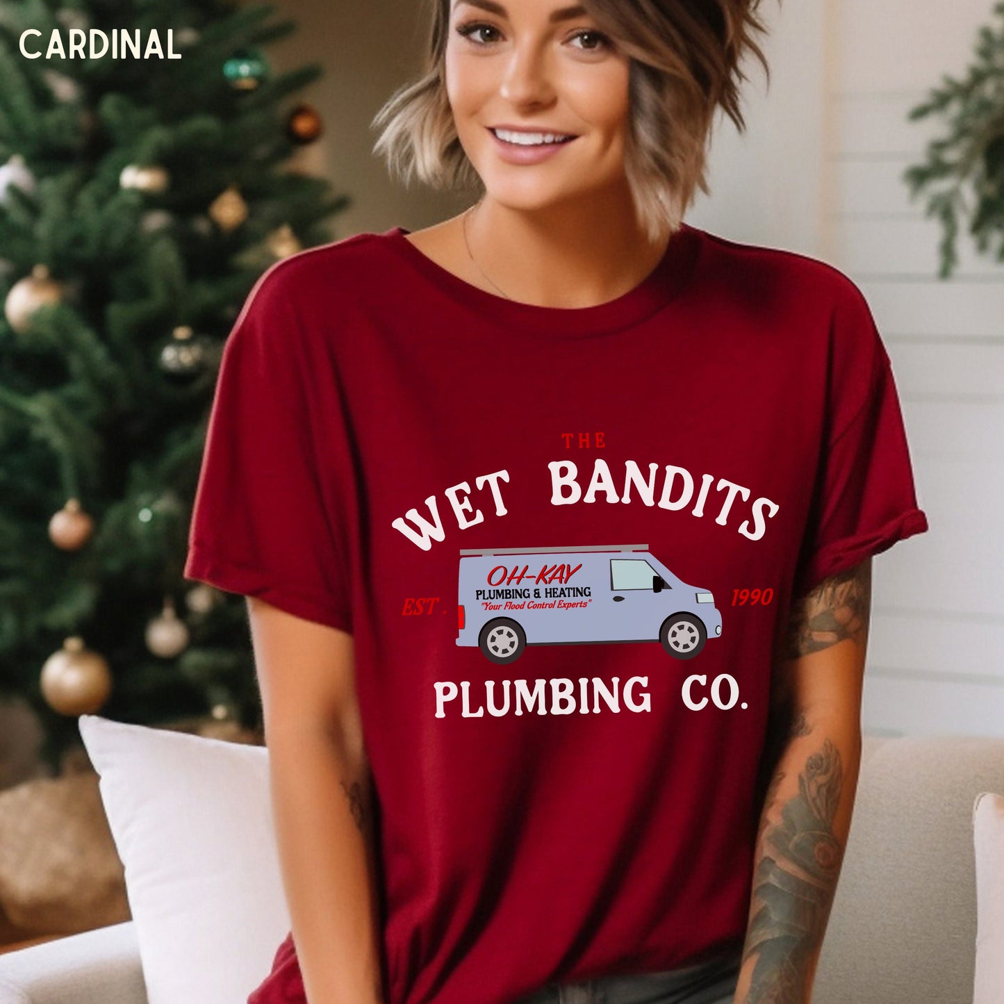 Wet Bandits Plumbing Co. T-Shirt - 90S Christmas Movie Shirt