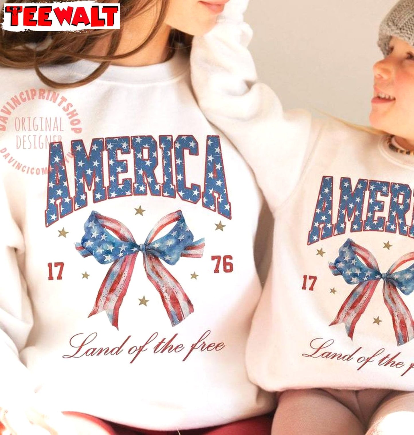 Coquette 4th Of July Trendy Shirt, America Coquette Bow Hoodie