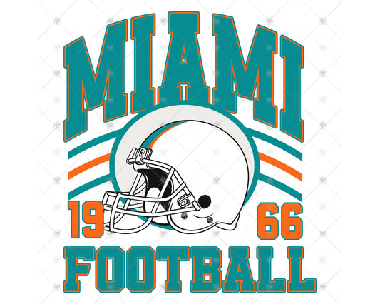 Vintage Miami Football Sublimation Apparel Files