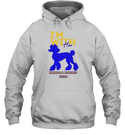 I&#39M With Her Kamala Harris 2024 Poodle Breed Dog T-Shirt