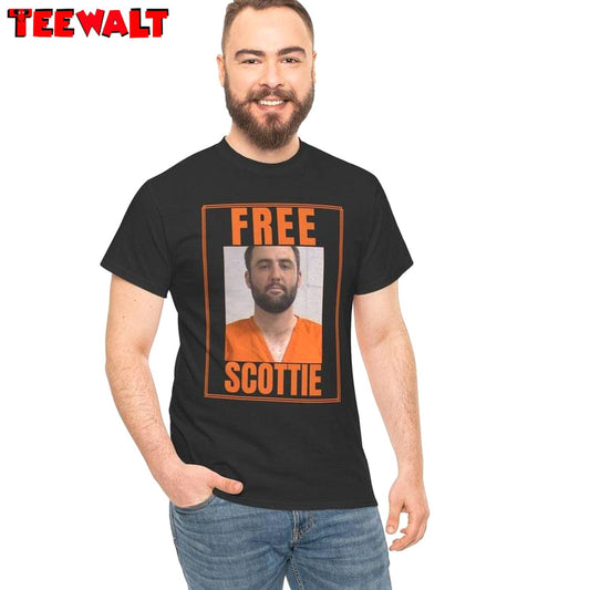 Vintage Free Scottie Scheffler Mug Shot T Shirt, Free Scottie Shirt Crewneck