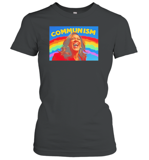 Communist Kamala Harris Laughing Rainbow T-Shirt