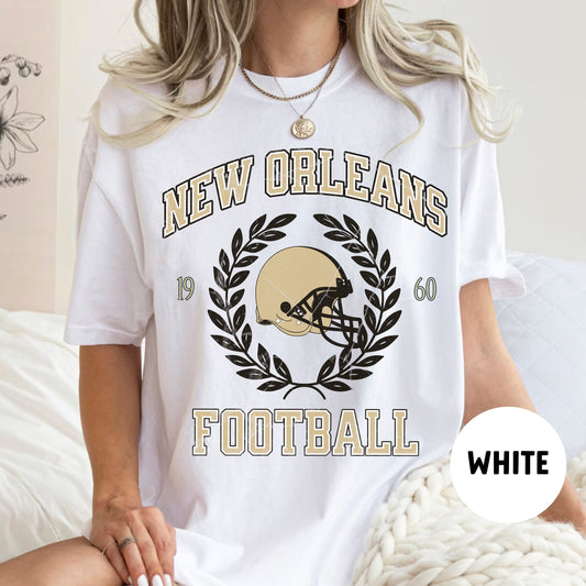 New Orleans Football Vintage Comfort Tee, Saint Shirt For Fans