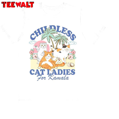 Childless Cat Lady For Kamala Shirt, Suffragette Long Sleeve T-shirt