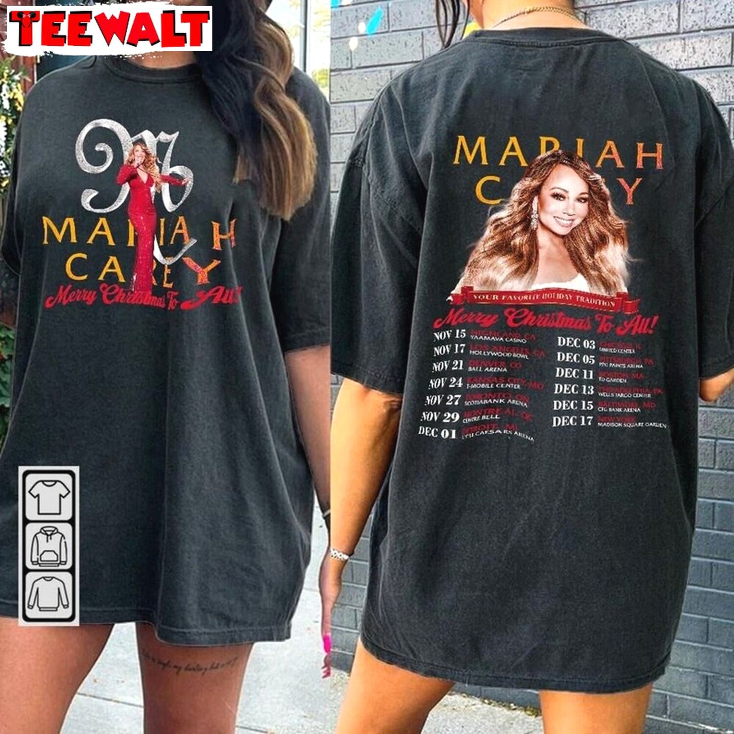 Mariah 1arey All I Want To Christmas Music Shirt, For Family