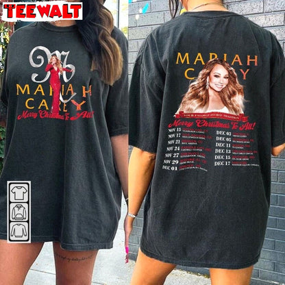 Mariah 1arey All I Want To Christmas Music Shirt, For Family