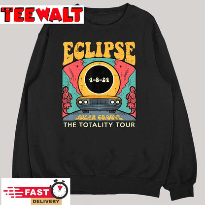 Eclipse Solar Groove Totality Tour Retro 4.8.24 Men Women T-Shirt