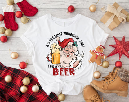 Christmas Beer Squad Santa Shirt