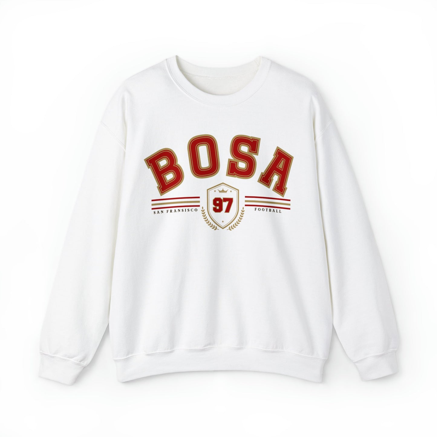 Nick Bosa San Francisco Football Vintage Crewneck Sweatshirt