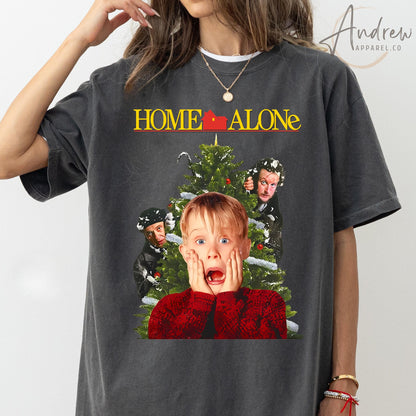 Home Alone Battle Plan Funny Christmas Holiday Gift Tee