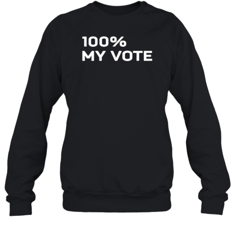 Amanda Gorman Wearing 100 My Vote T-Shirt