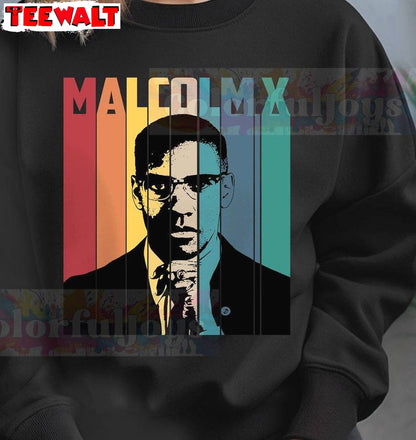 Cool Design Malcolm X T Shirt, Comfort Sweat Gift For Fan