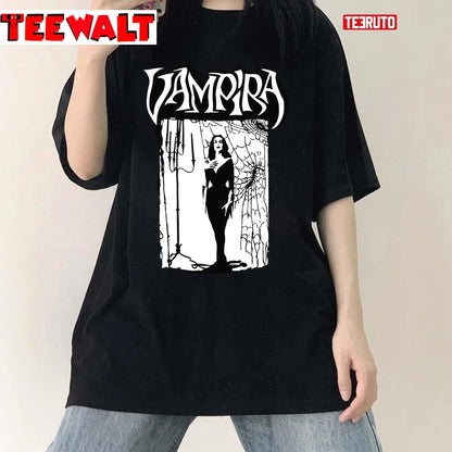 Vampira Morticia Adams Gothic Grunge Unisex T-Shirt