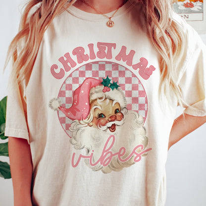 Santa Blowing Bubble Gum Matching Christmas Shirt