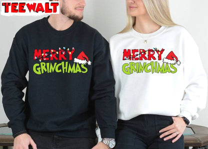 Merry Grinchmas Sweatshirt, Grinch Holiday Funny Family Shirt