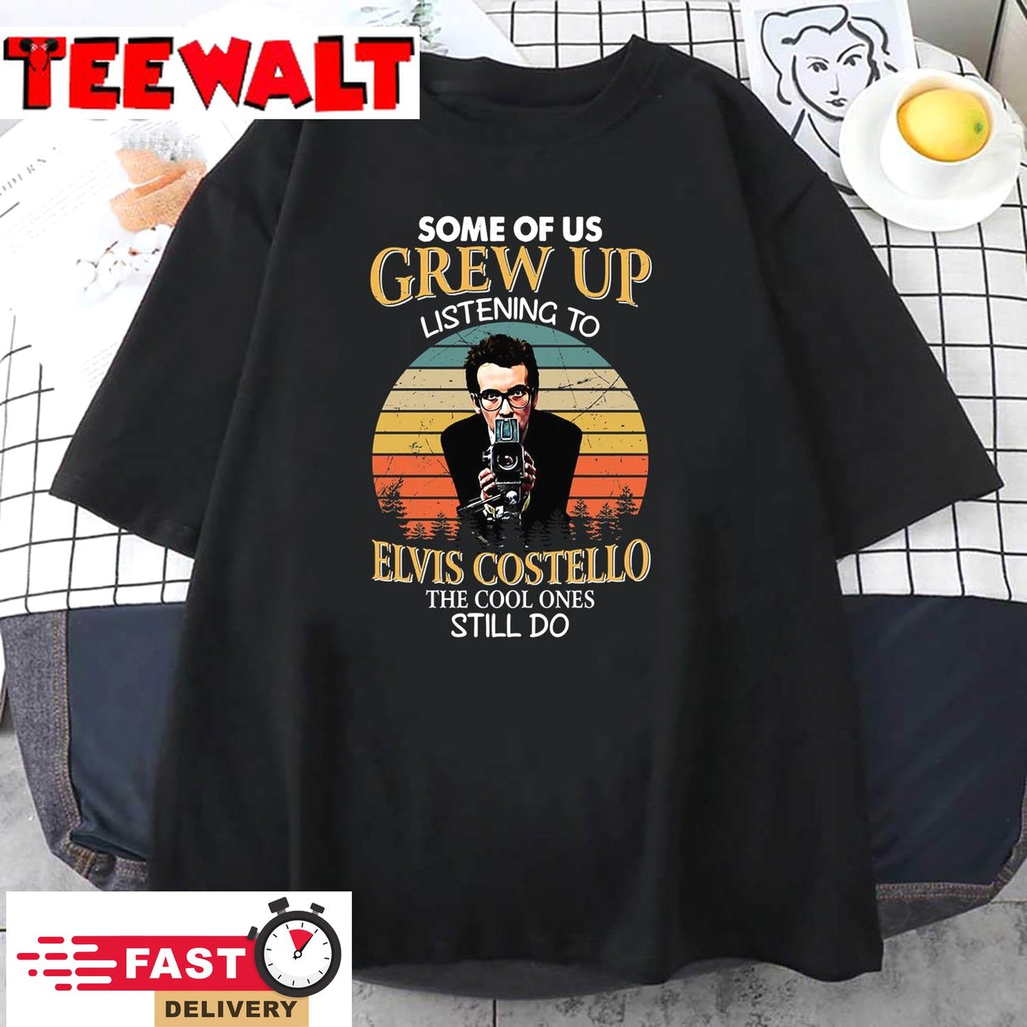 Surprise Gift Elvis Costello Just Trust Tour 2028 Some Of Us Grew Up Listening To Elvis Costello T Shirt