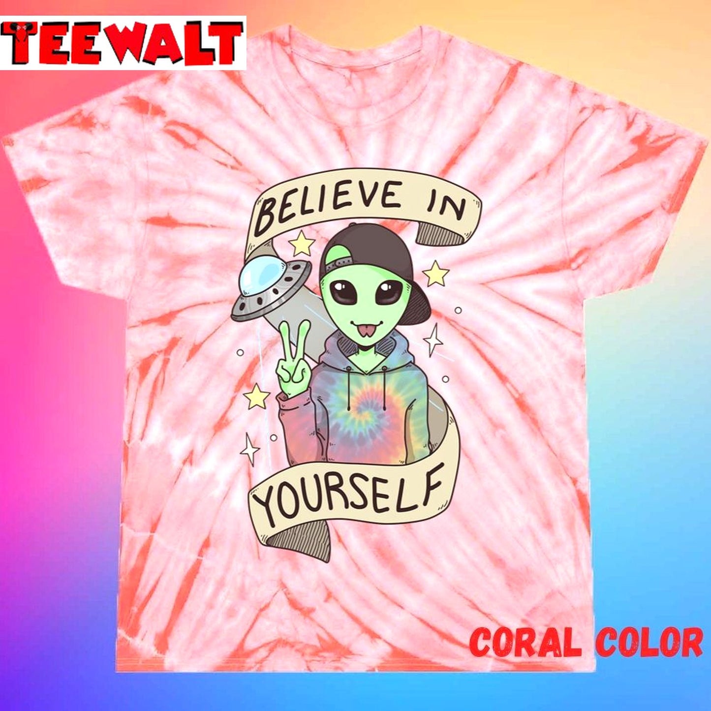 I Want To Believe Unisex Tie Dye Tee