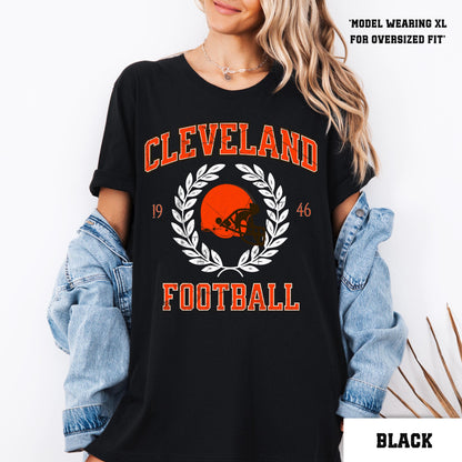 Cleveland Football Sweatshirt - Retro Browns Fan Crewneck Gift For Fans