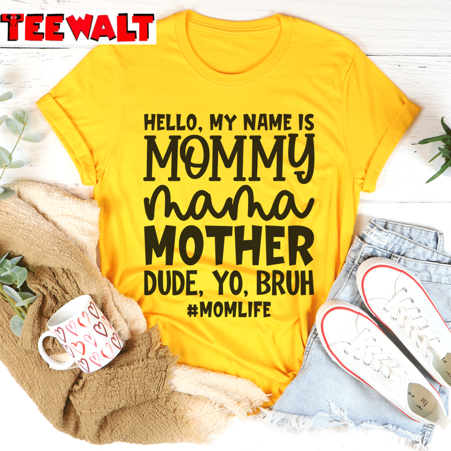 Hello My Name Is Mommy Unisex T-Shirt