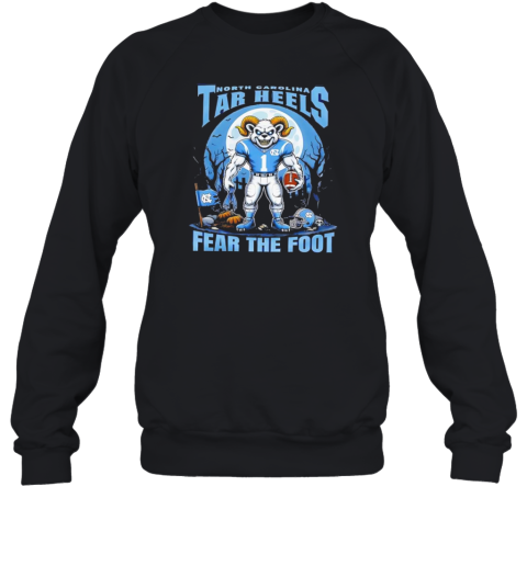 North Carolina Tar Heels Football Fear The Foot Halloween T-Shirt