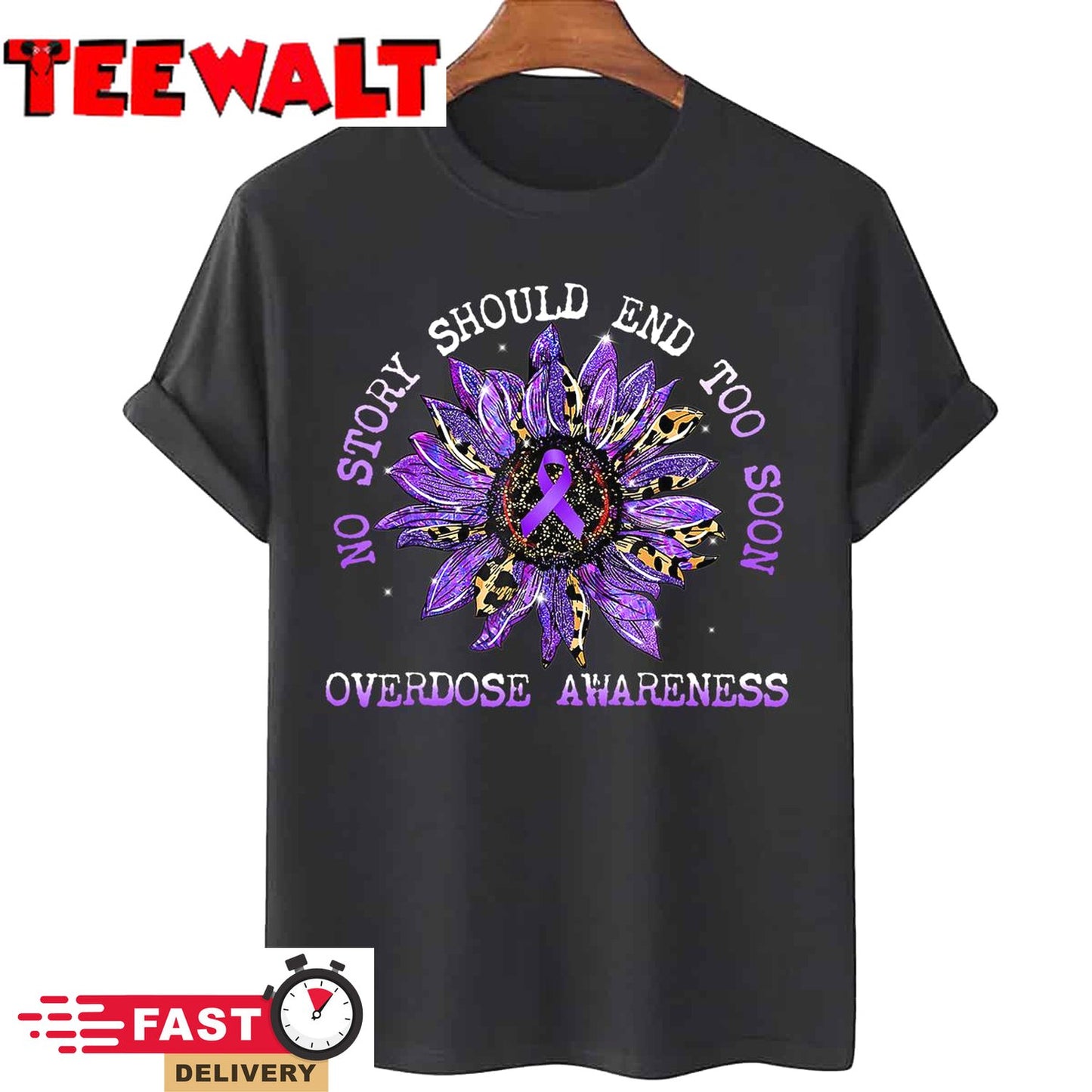 No Story Should End Too Soon Overdose Awareness Sunflower T-Shirt