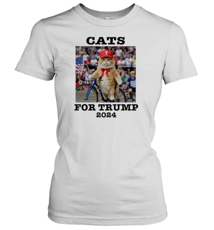 Cats For Trump 2024 Donald Trump Cat Meme T-Shirt