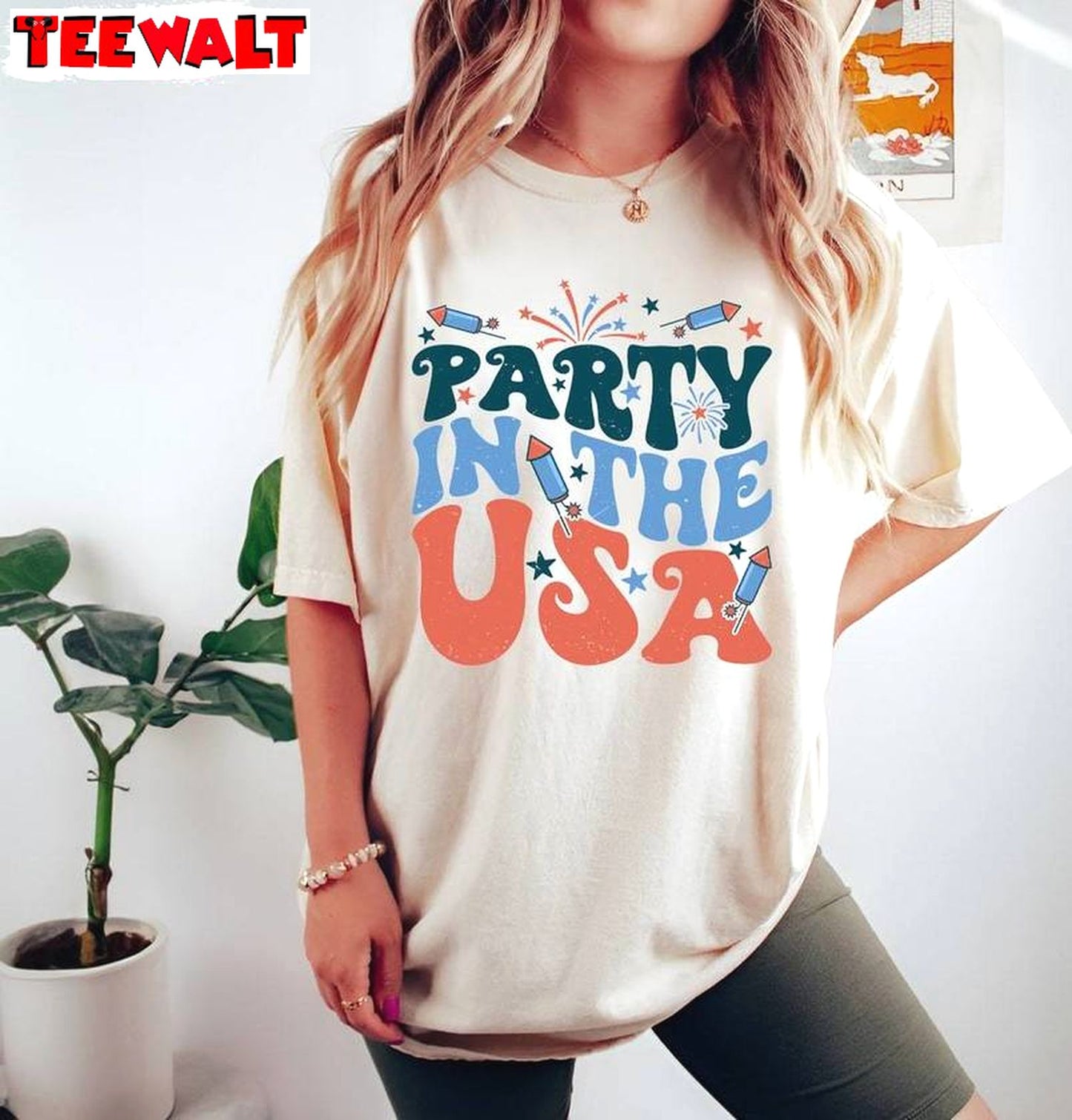 Comfort Party In The Usa Shirt, Limited Happy 4th Of July Crewneck Long Sleeve