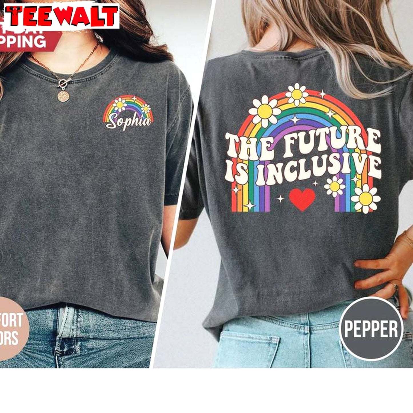 Awesome Trans Rights Unisex Hoodie, Must Have The Future Is Inclusive