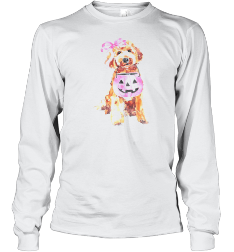 Halloween Golden Retriever Dog , Halloween Dog Ghost T-Shirt