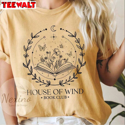 Cool Design Velaris T Shirt, Limited House Of Wind Book Club Sweatshirt Unisex Hoodie