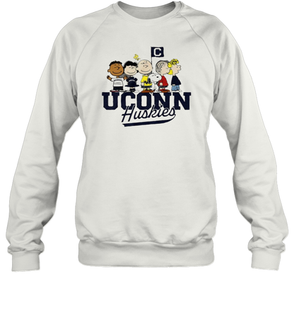 Peanuts Characters Uconn Huskies The Gang T-Shirt