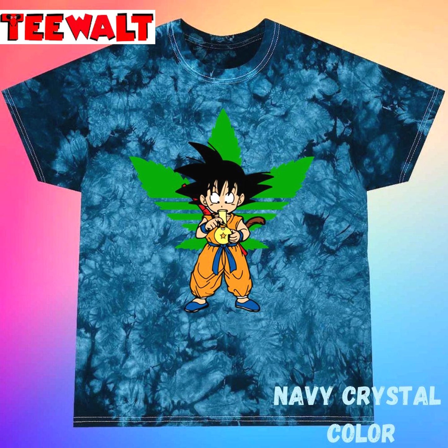 Goku Funny Canabis Unisex Tie Dye T-Shirt