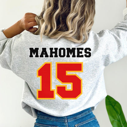 Patrick Mahomes Sweatshirt Kansas City Football Crewneck Shirt