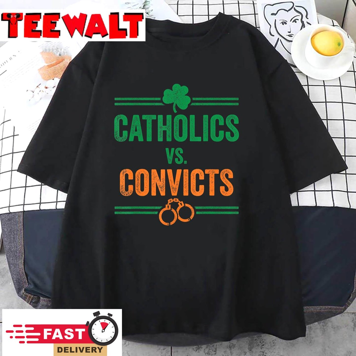 Catholics Vs. Convicts Vintage Classic T Shirt