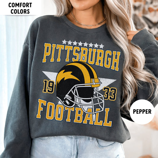 Pittsburgh Football Sweatshirt, Jj Watt Comfort Colors Shirt For Fans