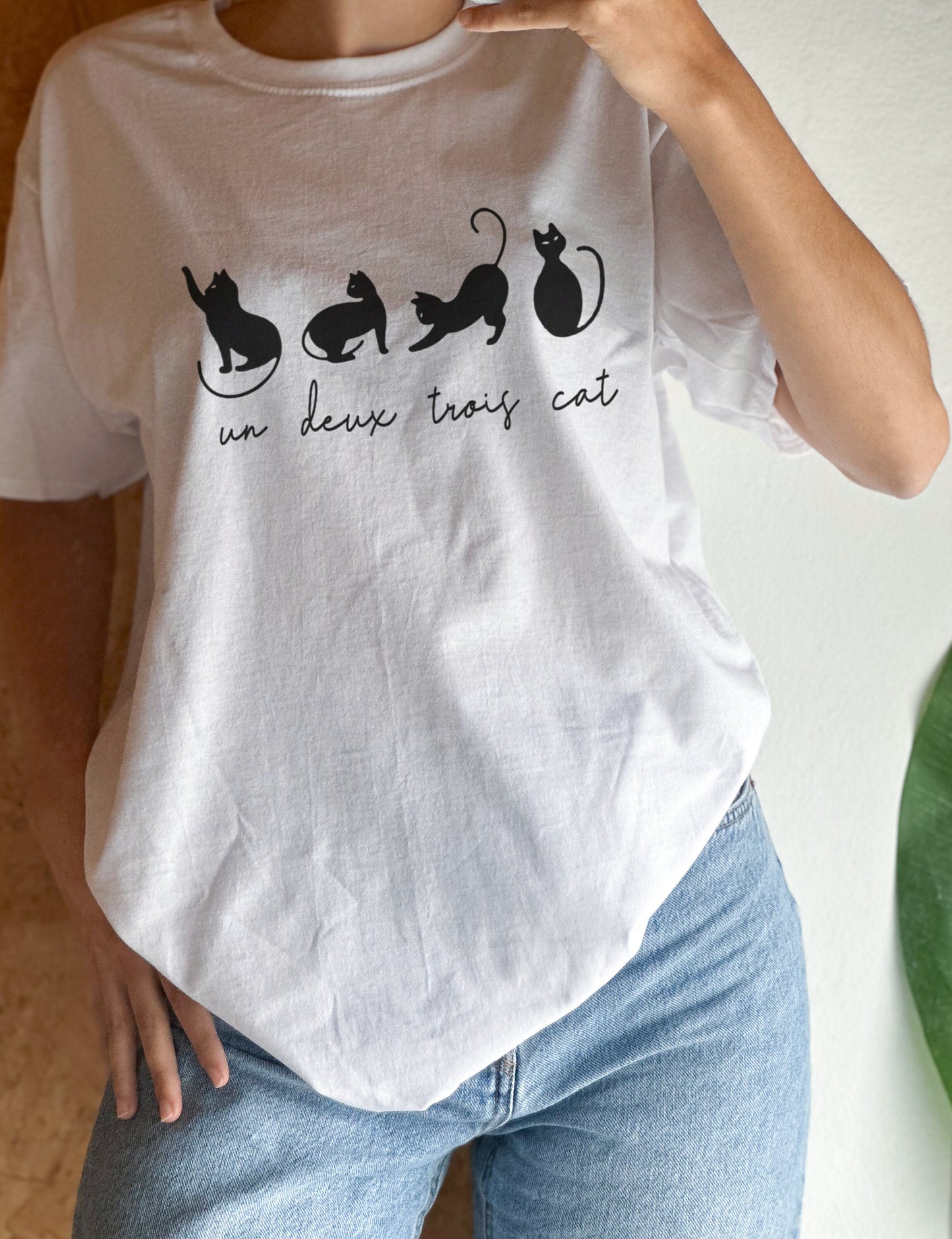 Un Deux Trois Cat T-Shirt - Perfect Gift For Cat Lovers