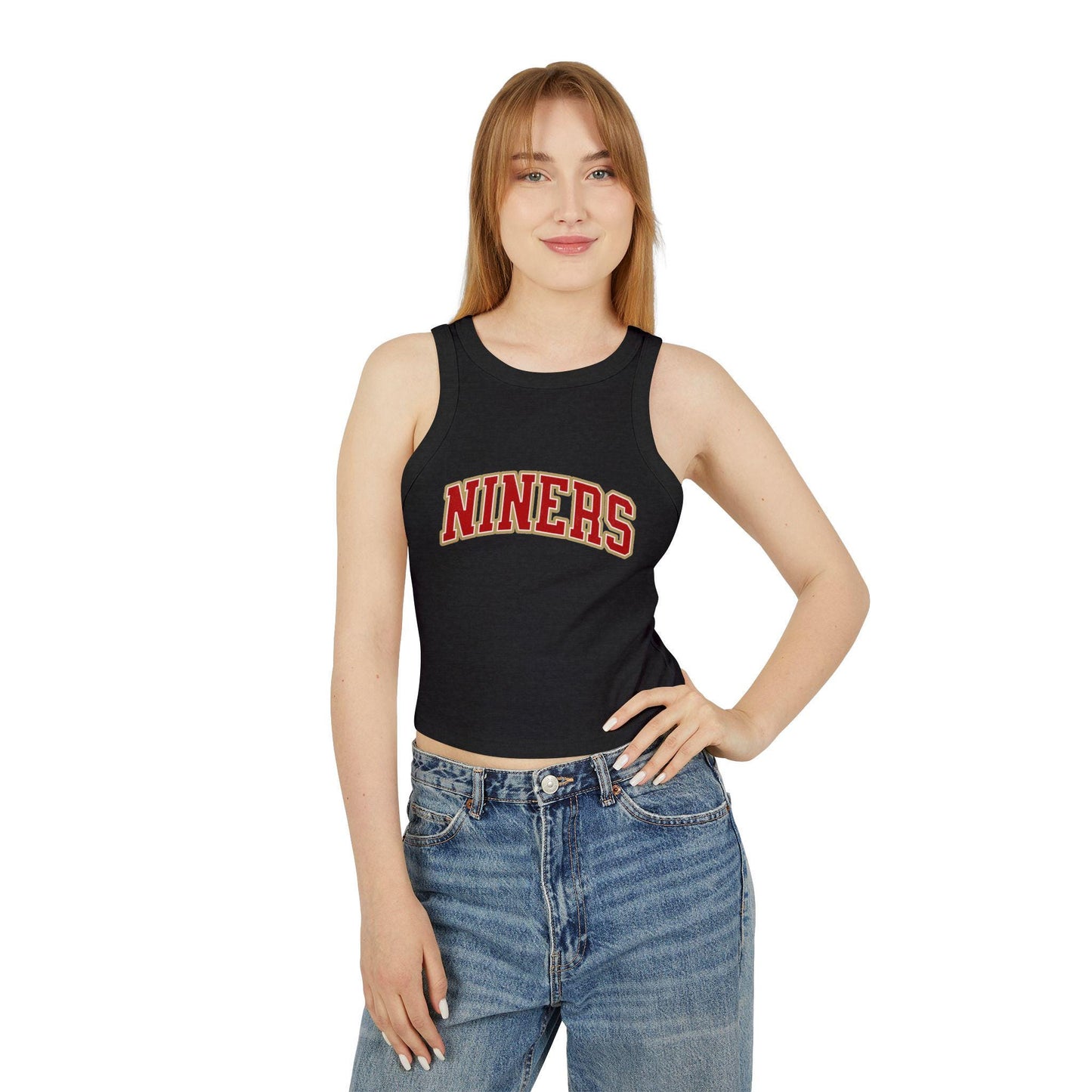 San Francisco Football Racer Tank Top - Niner Shirt, Brock Purdy & Kittle Fan