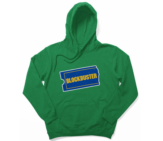 Blockbuster Video Vintage Hooded Pullover Sweatshirt Tall