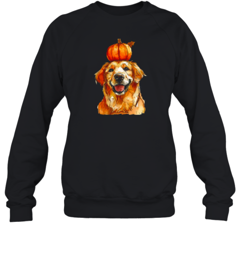 Halloween Golden Retriever Dog , Funny Halloween Golden Retriever T-Shirt