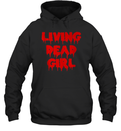 Dripping Blood Halloween Zombie Movie Living Dead Girl T-Shirt