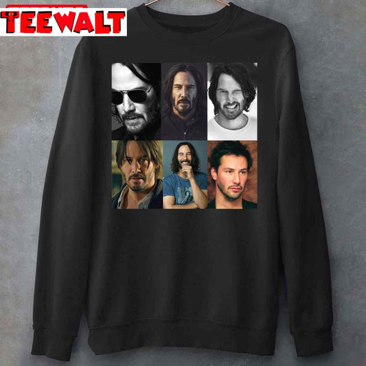 Keanu Reeves Collage The Matrix Unisex Sweatshirt