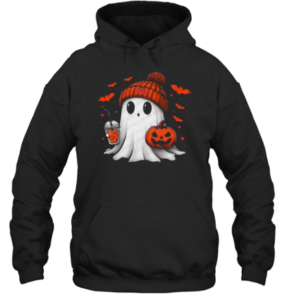 Halloween Clemson Tigers NCAA Football Fan Ghost With Pumpkin T-Shirt