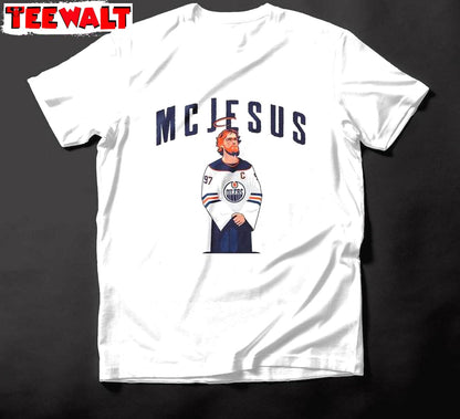 Connor Mcdavid Short Sleeve , Retro McJesus Shirt Long Sleeve