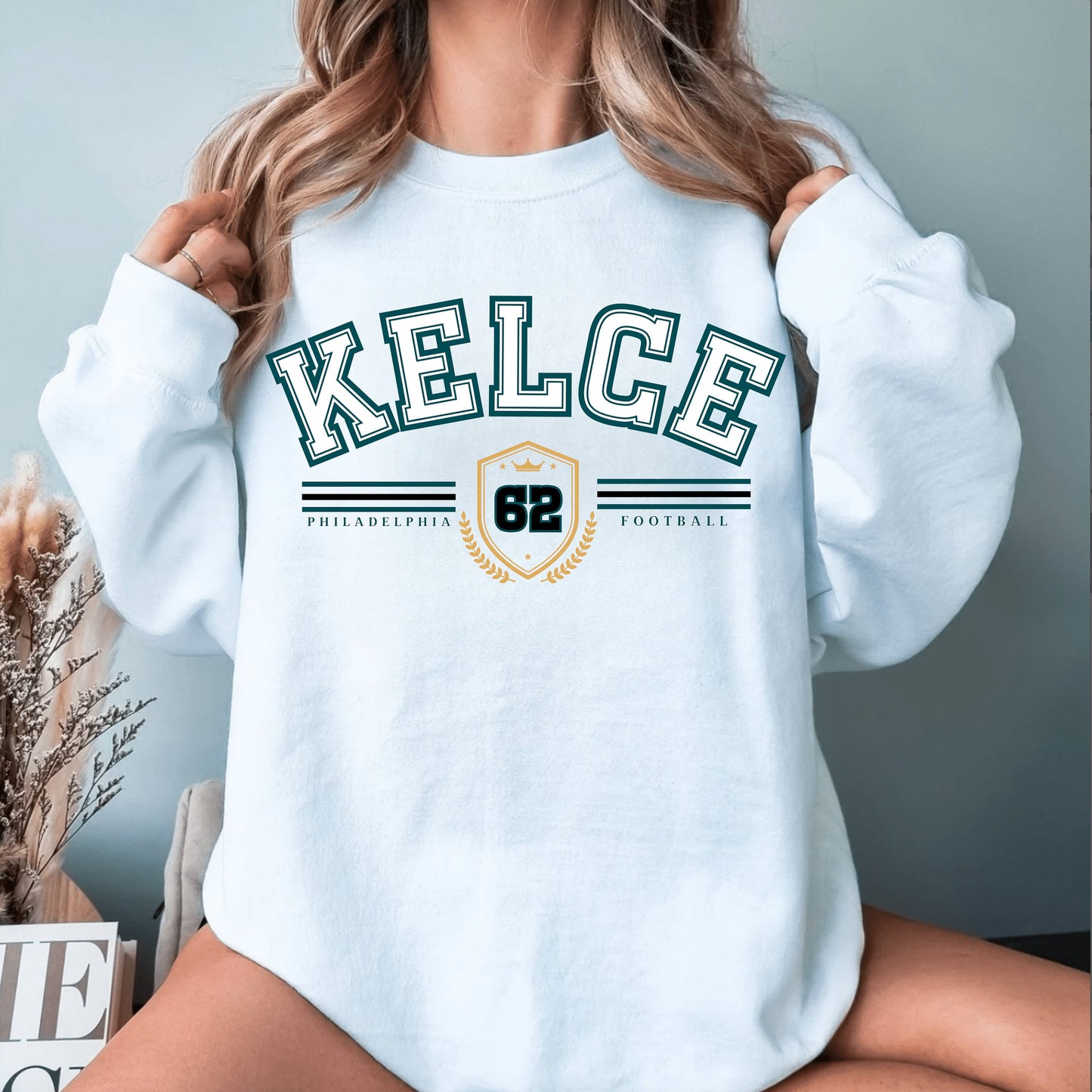 Jason Kelce Vintage Philadelphia Football Sweatshirt, Classic Crewneck